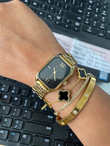 Marie-Louise - Exlusieve Gouden Klaver Armband