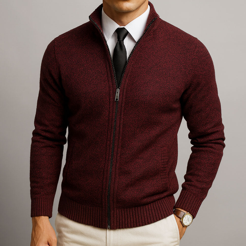 VINCENT™|CARDIGAN ZIP ELEGANTE